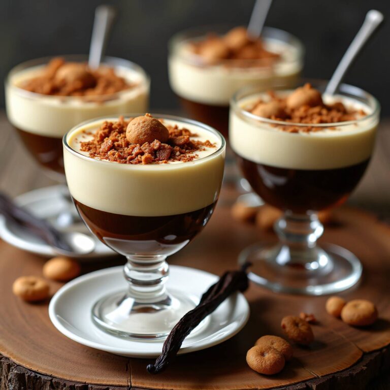 Panna Cotta mit Lebkuchenstücken Rezept