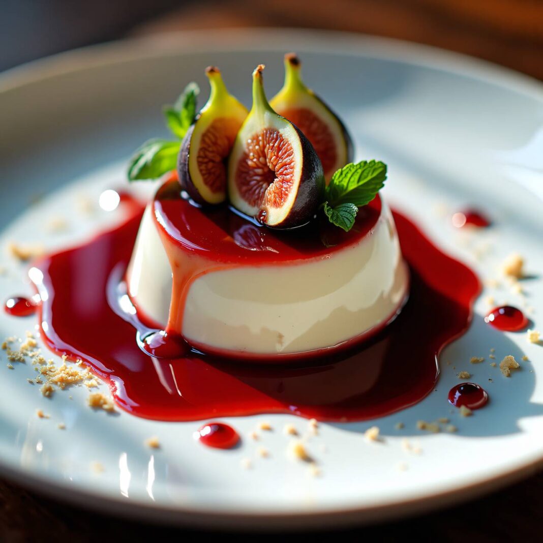 Panna cotta mit Portweinfeigen Rezept Panna cotta mit Portweinfeigen Rezept