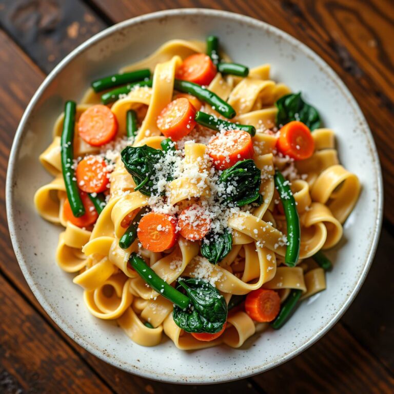 Pappardelle mit Gemüserahmsauce Rezept