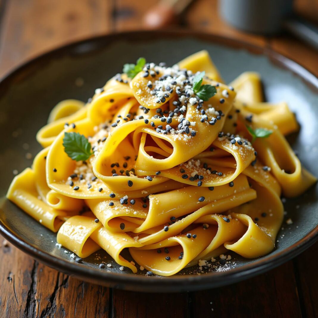 Pappardelle mit Mohnbutter Rezept Pappardelle mit Mohnbutter Rezept