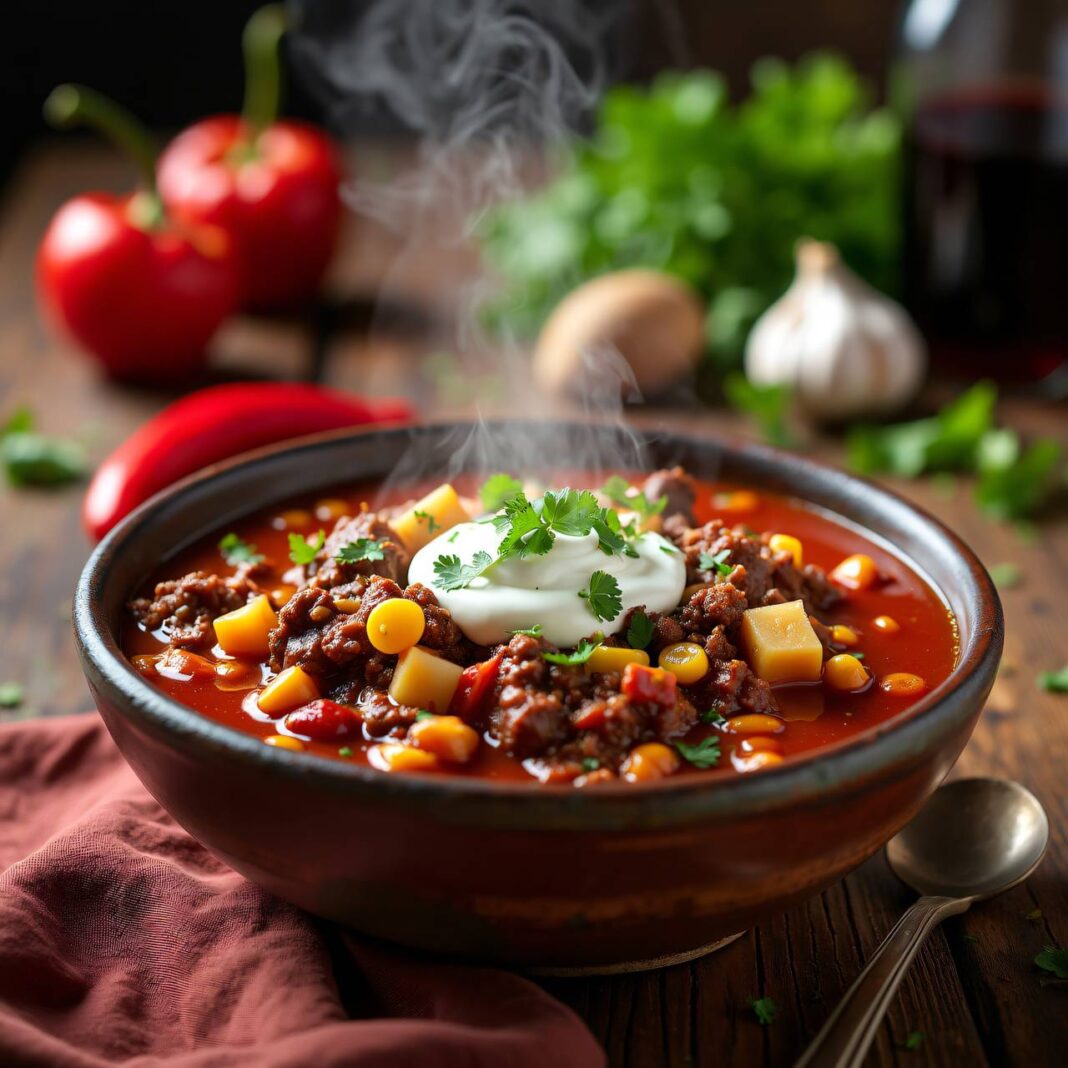 Paprika con Carne Rezept Paprika con Carne Rezept