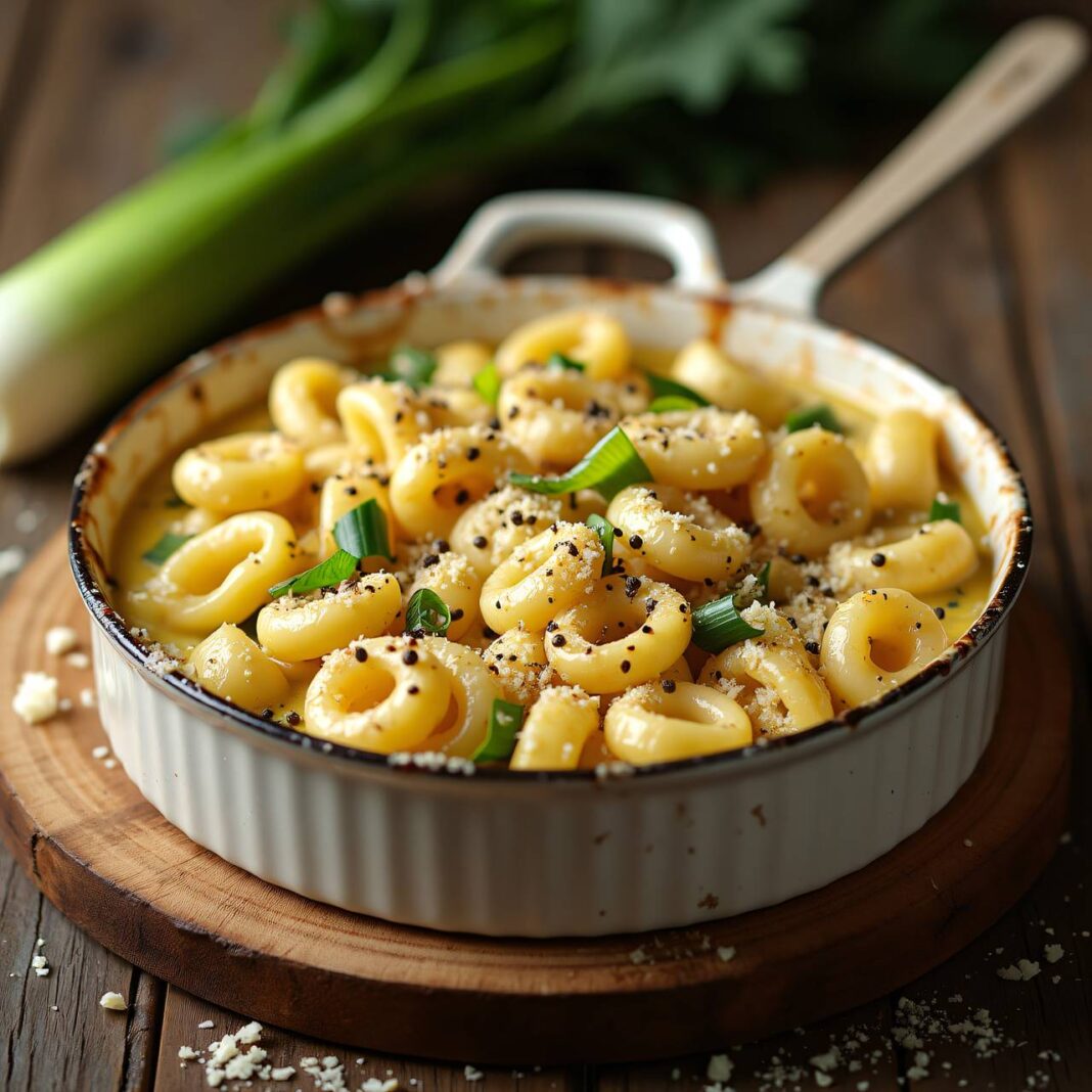 Pasta-Gratin mit Lauch Rezept Pasta-Gratin mit Lauch Rezept