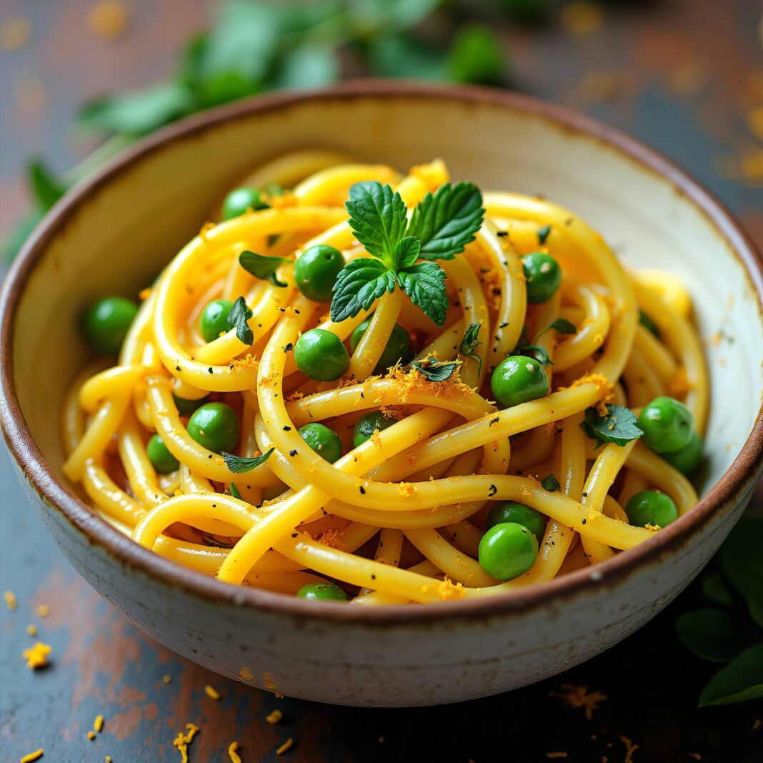 Pasta mit Erbsen-Zucchini-Sauce Rezept Pasta mit Erbsen-Zucchini-Sauce Rezept