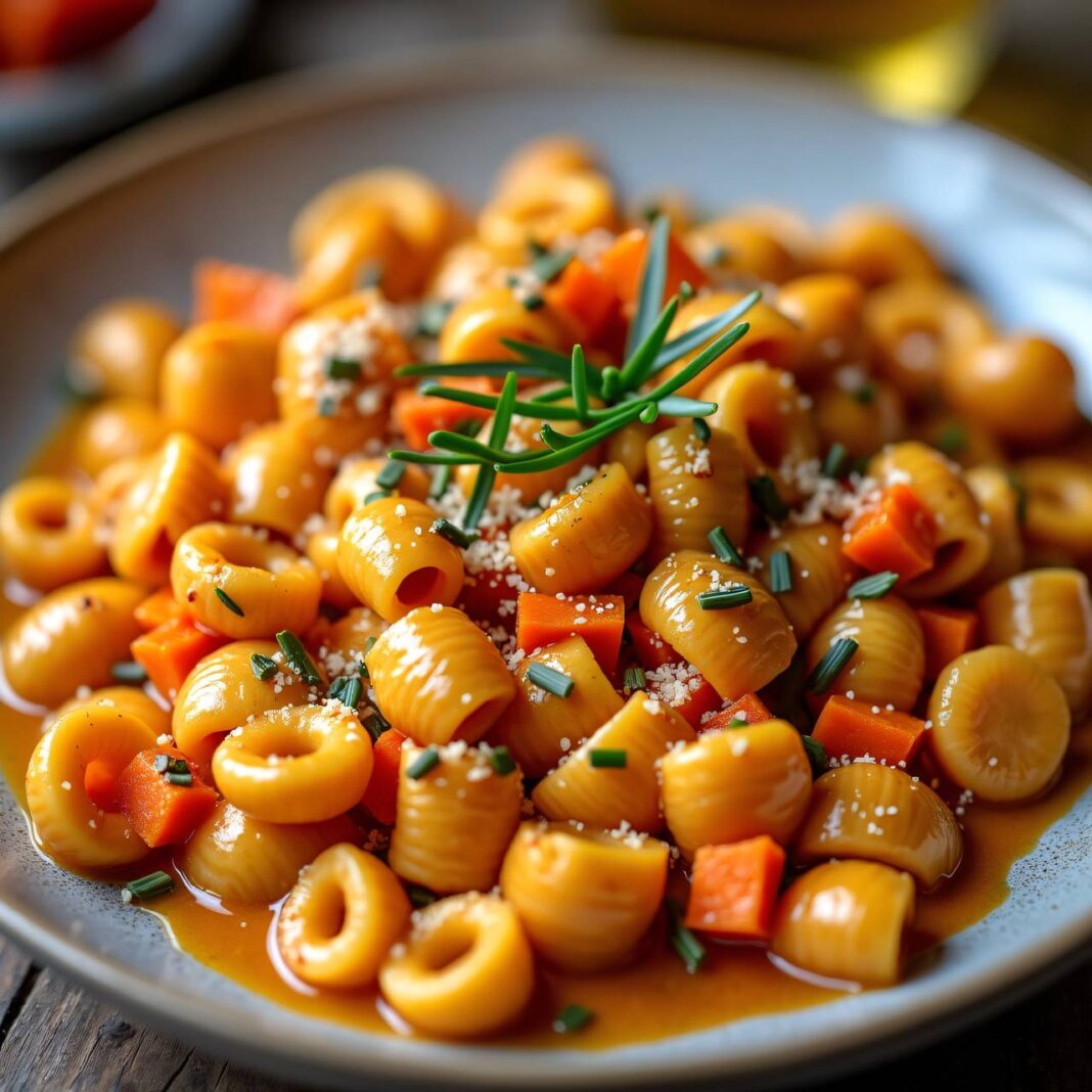 Pasta mit Karottensauce Rezept Pasta mit Karottensauce Rezept