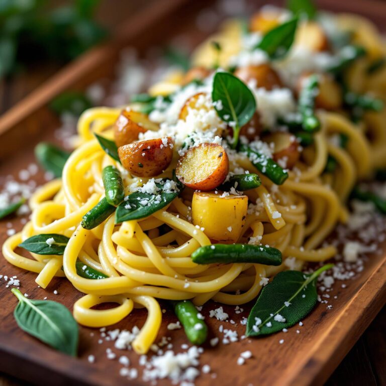 Pasta mit Krautstielen und Kartoffeln Rezept