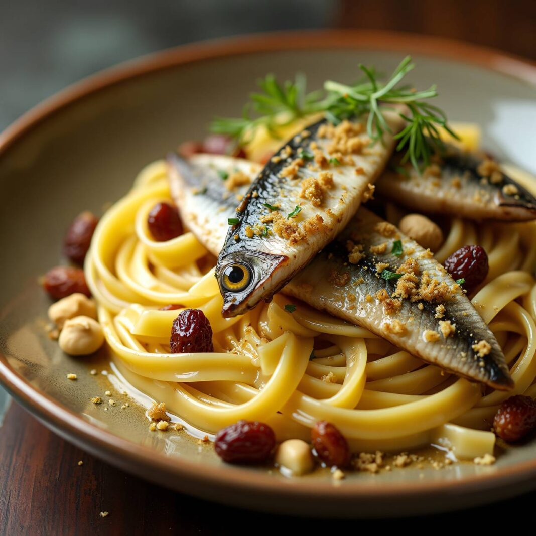 Pasta mit Sardinen Rezept Pasta mit Sardinen Rezept