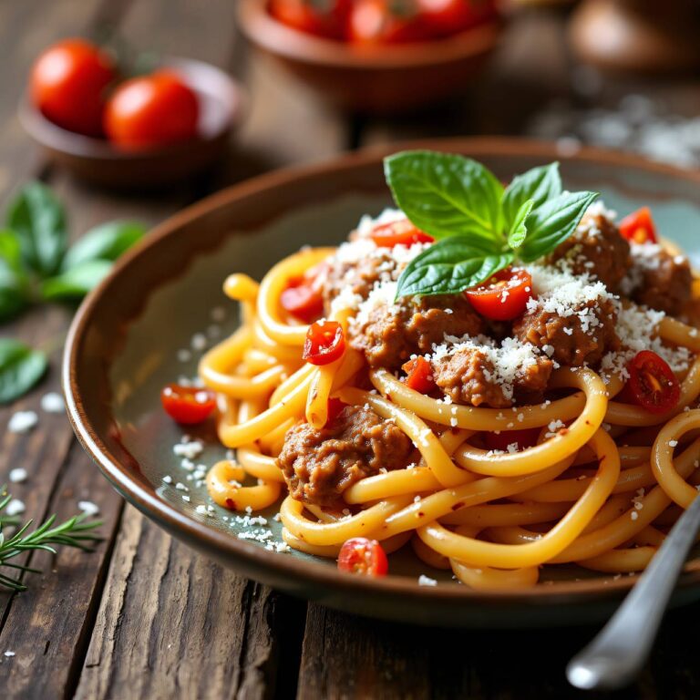 Pasta mit Wirsing-Hackfleischsauce Rezept