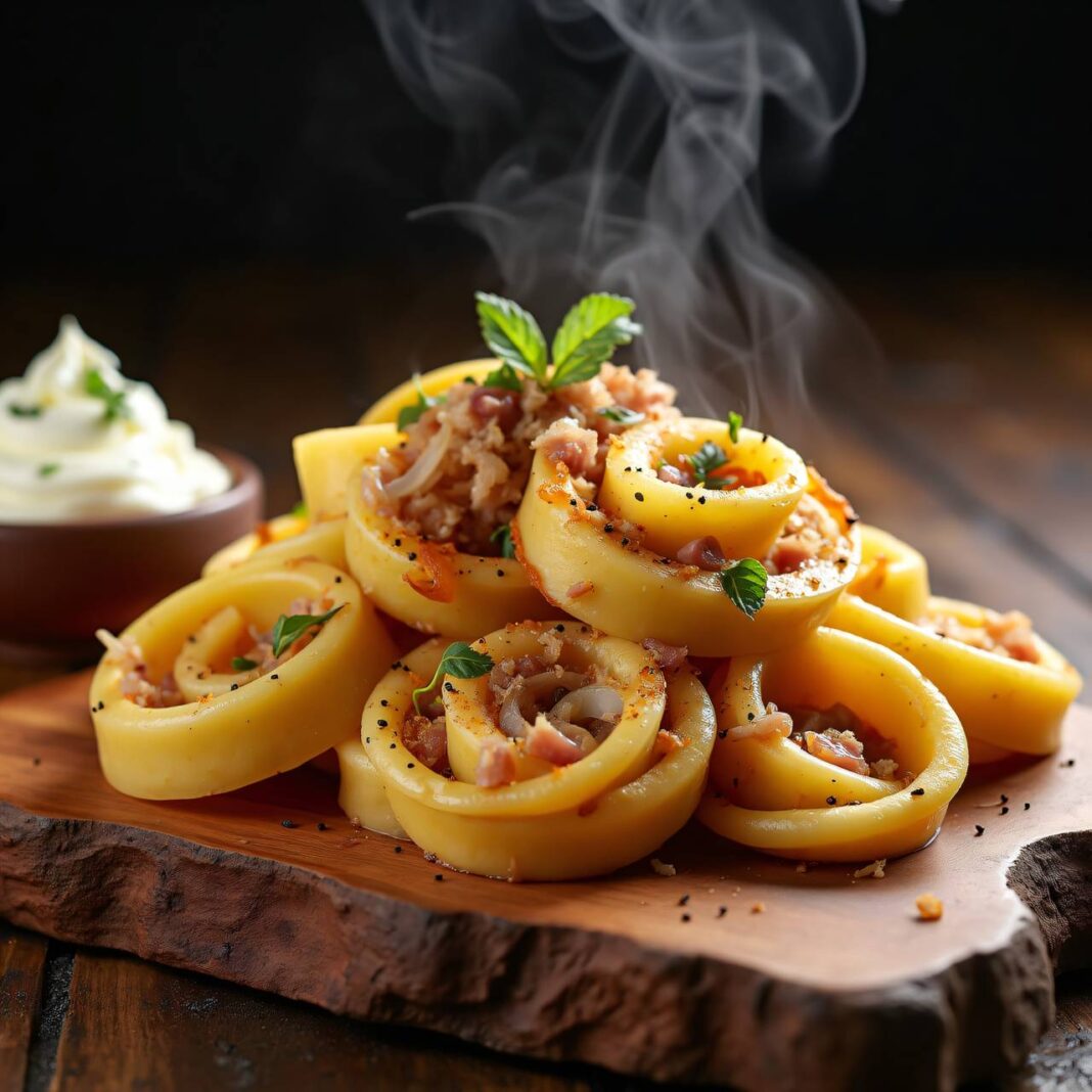 Pastaschnecken mit Sauerkraut Rezept Pastaschnecken mit Sauerkraut Rezept