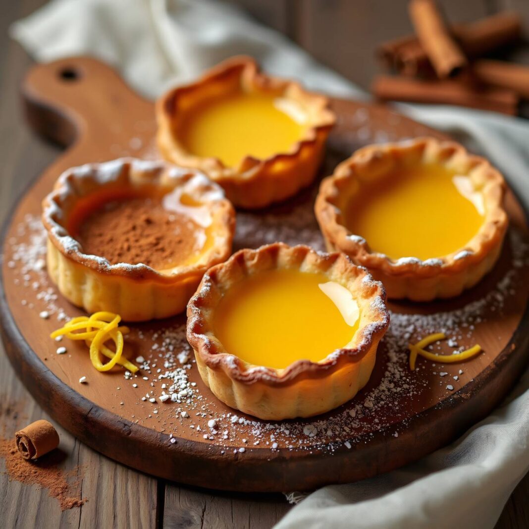 Pastéis de nata (Puddingtörtchen) Rezept Pastéis de nata (Puddingtörtchen) Rezept