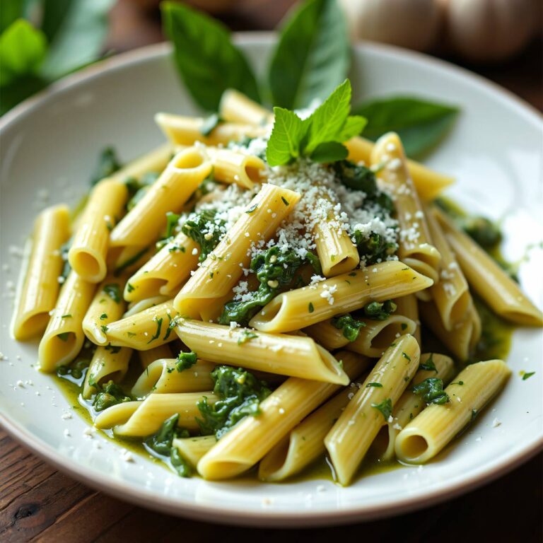 Penne an Kräutersauce Rezept
