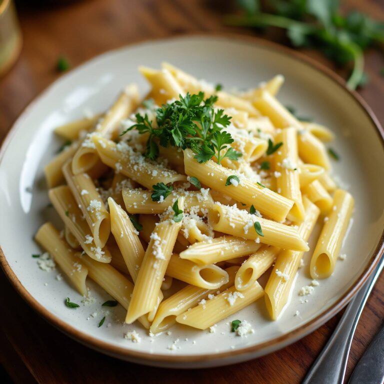 Penne mit Frischkäsesauce Rezept