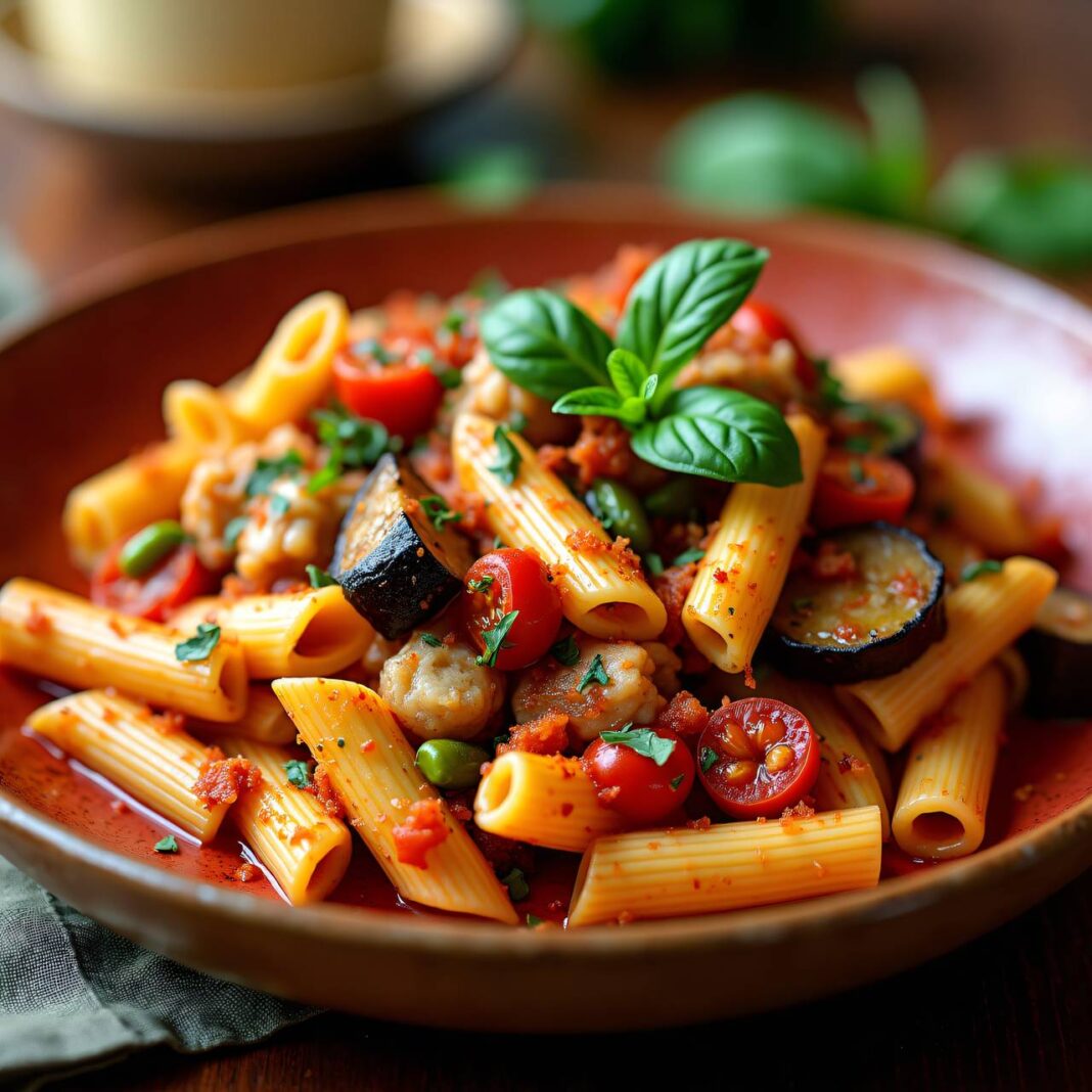 Penne mit Gemüsesauce Rezept Penne mit Gemüsesauce Rezept