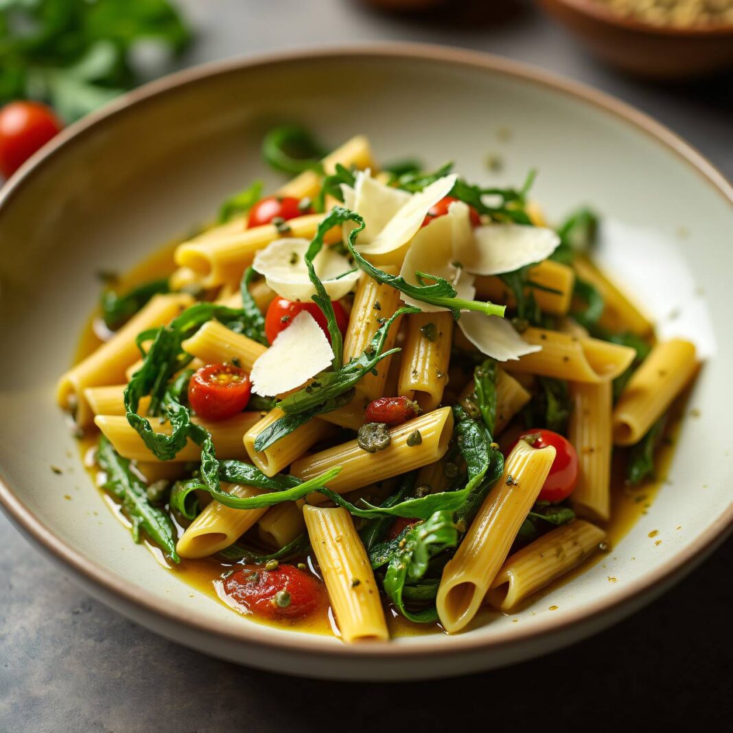 Penne mit Salat Rezept Penne mit Salat Rezept