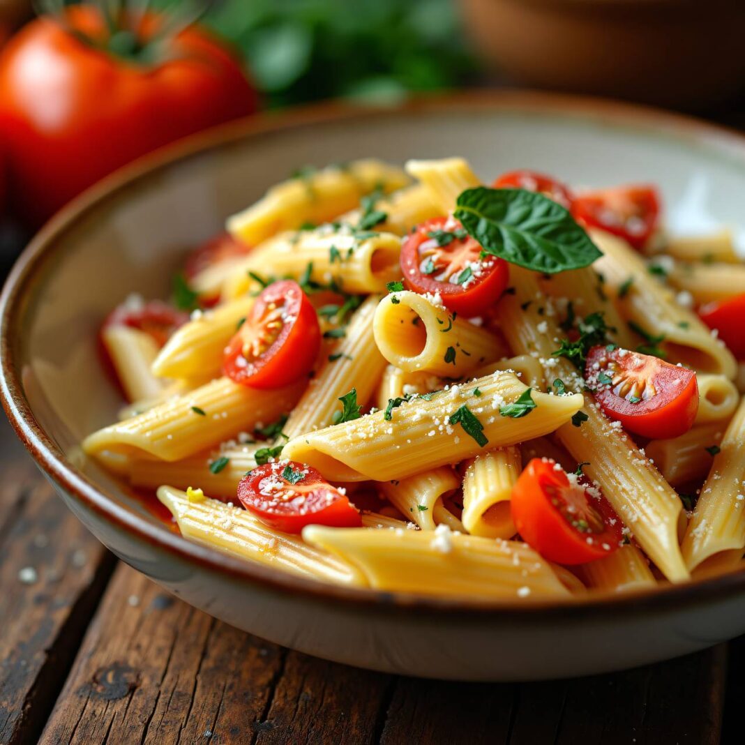 Penne mit Tomaten-Mascarpone-Sauce Rezept Penne mit Tomaten-Mascarpone-Sauce Rezept