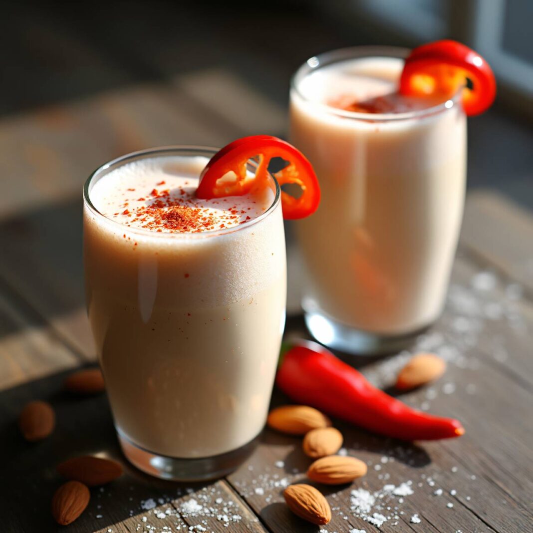 Peperoncini-Mandel-Shake Rezept Peperoncini-Mandel-Shake Rezept