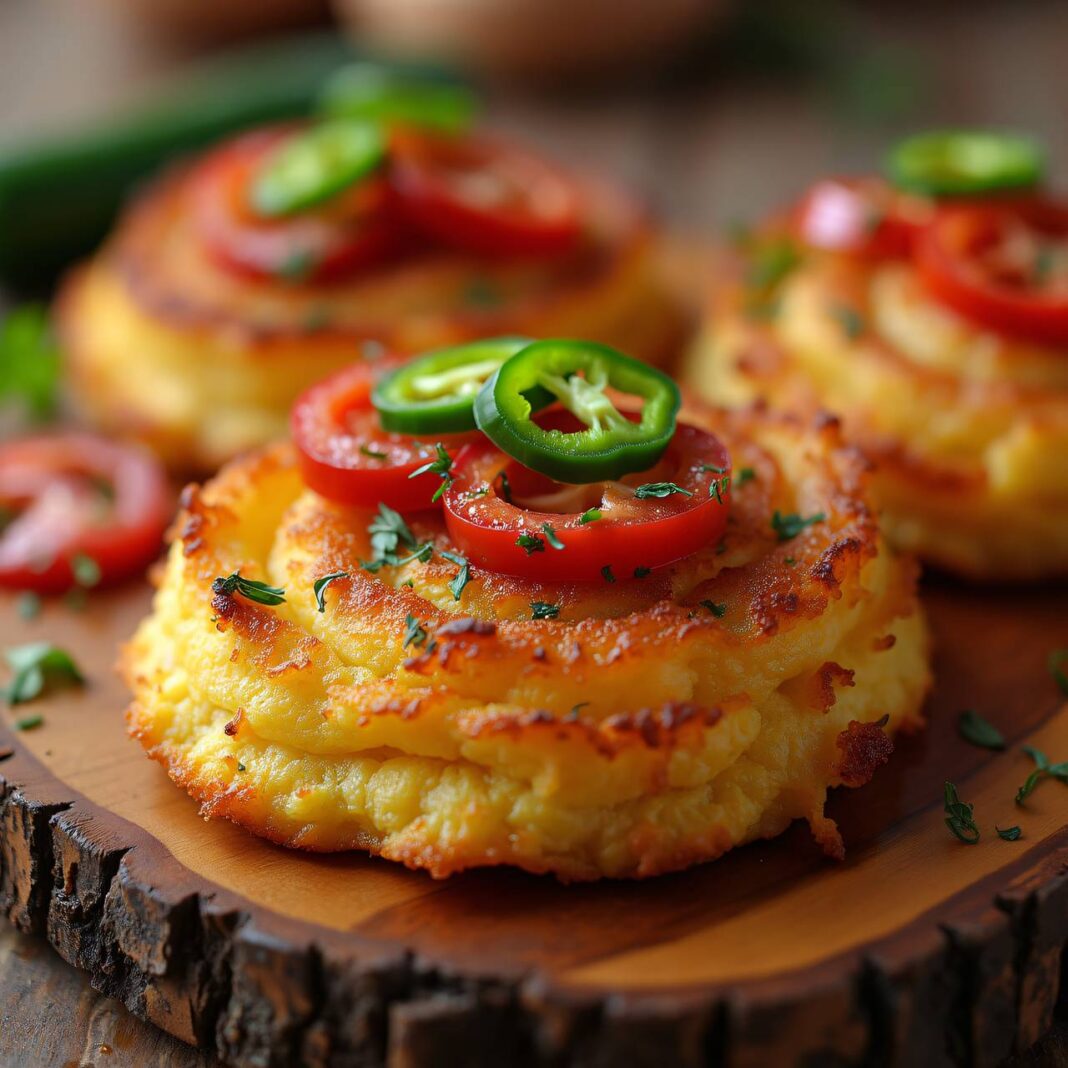 Peperoncini-Rösti mit Bratwurst Rezept Peperoncini-Rösti mit Bratwurst Rezept