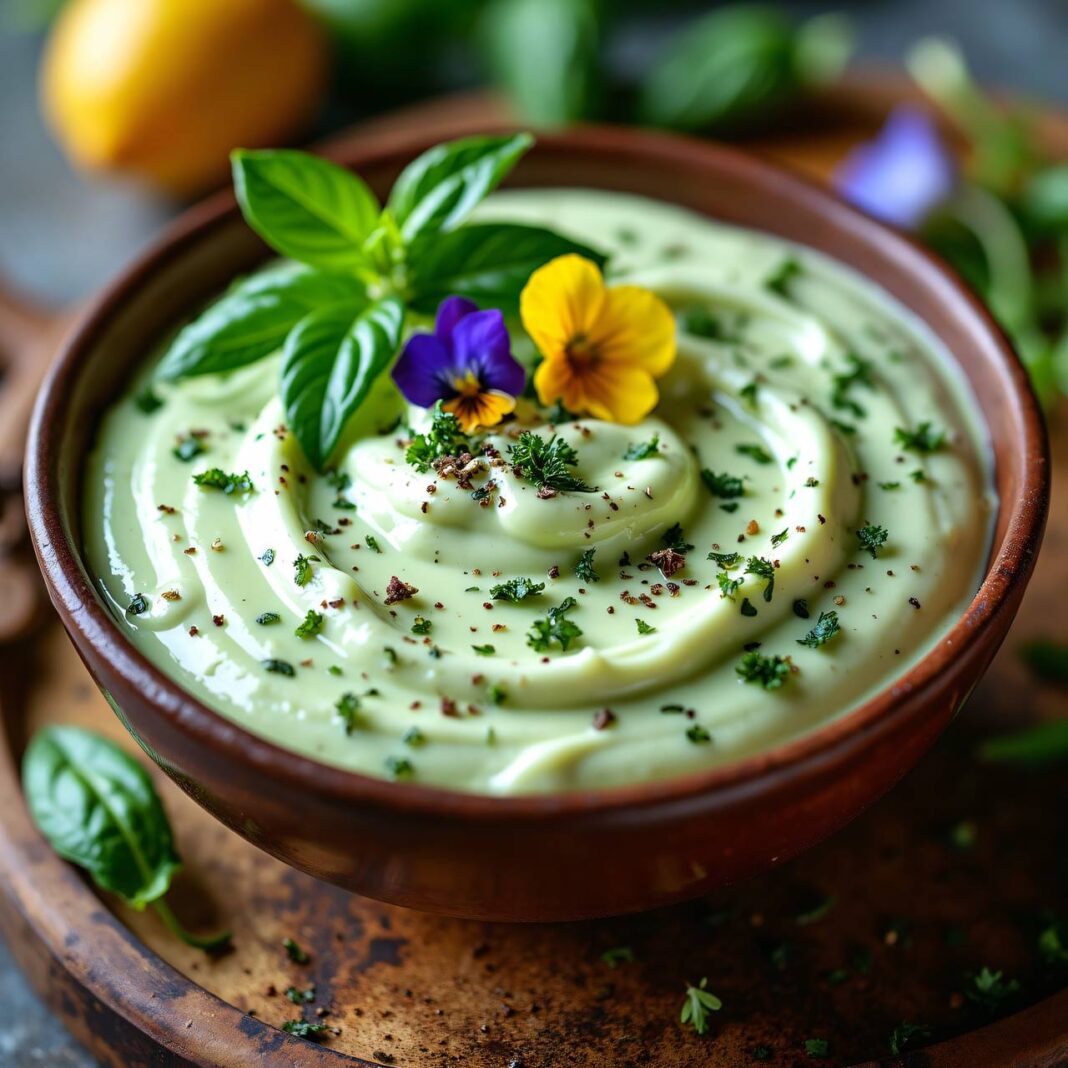 Pestosauce mit Joghurt (Fondue oder Dip) Rezept Pestosauce mit Joghurt (Fondue oder Dip) Rezept