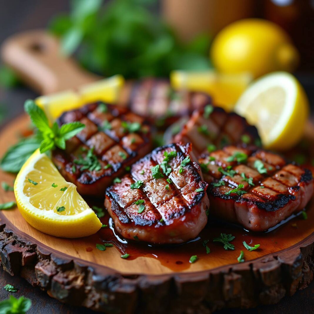 Pfefferminz-Lamm vom Grill Rezept Pfefferminz-Lamm vom Grill Rezept
