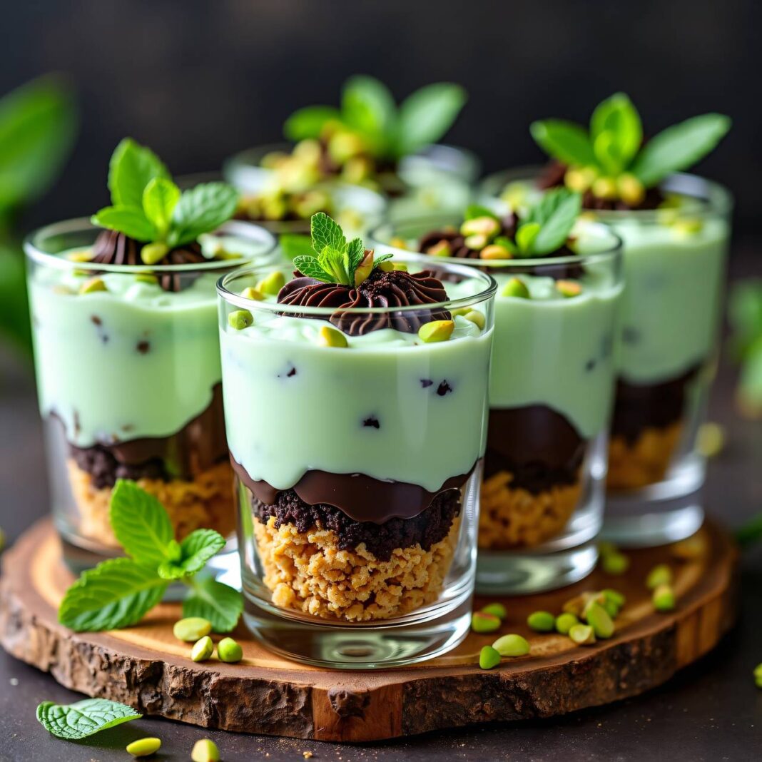 Pfefferminz-Schokoladen-Trifle Rezept Pfefferminz-Schokoladen-Trifle Rezept