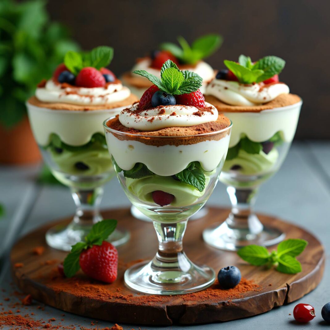 Pfefferminz-Tiramisu Rezept Pfefferminz-Tiramisu Rezept