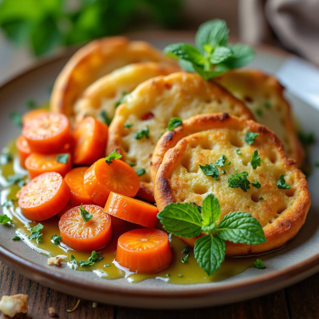 Pfefferminzrüebli auf Grießschnittchen Rezept Pfefferminzrüebli auf Grießschnittchen Rezept