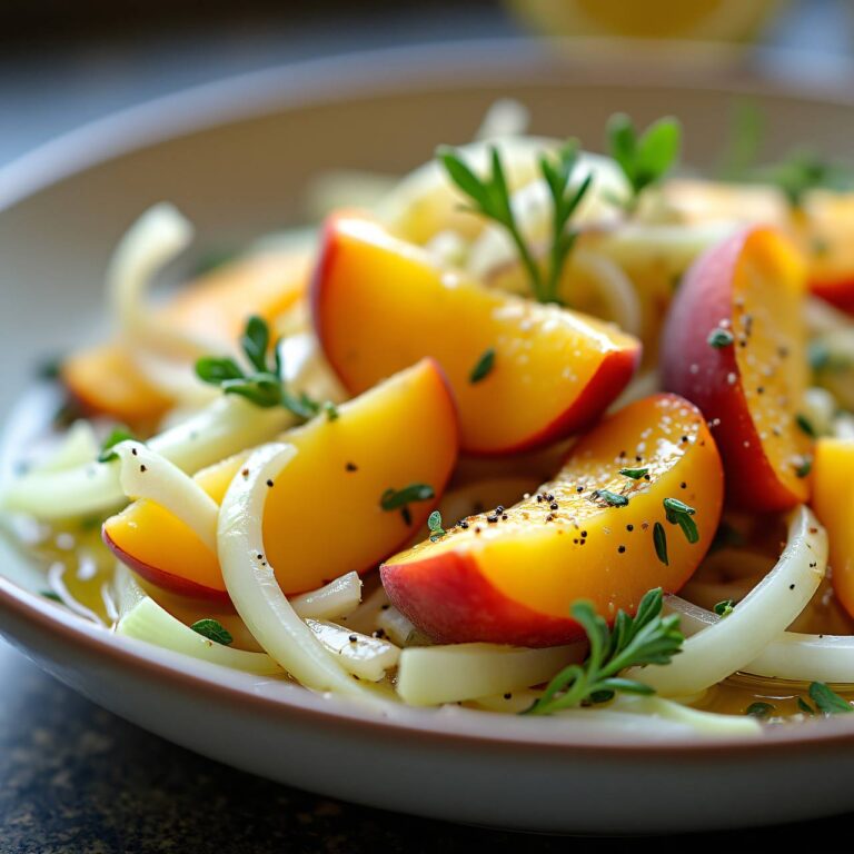 Pfirsich-Fenchelsalat Rezept