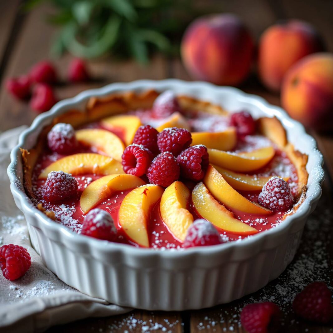 Pfirsich-Himbeer-Gratin Rezept Pfirsich-Himbeer-Gratin Rezept