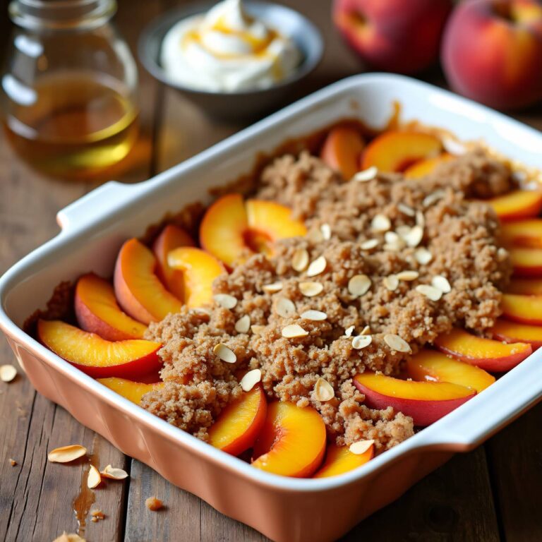 Pfirsich-Streusel Rezept