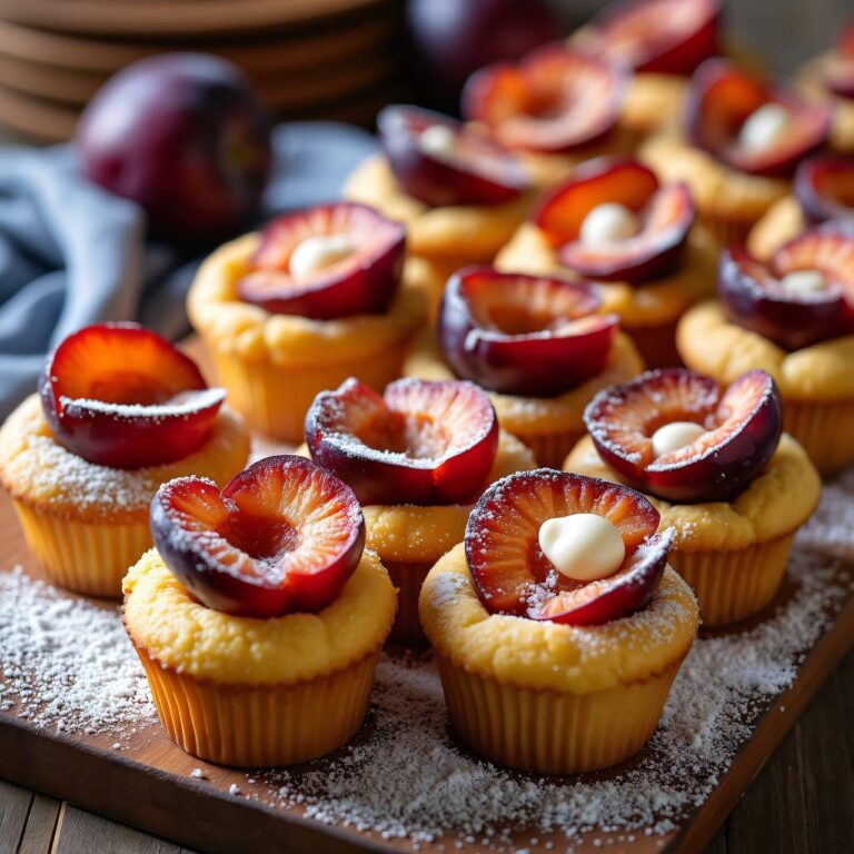 Pflaumen-Marzipan-Küchlein Rezept
