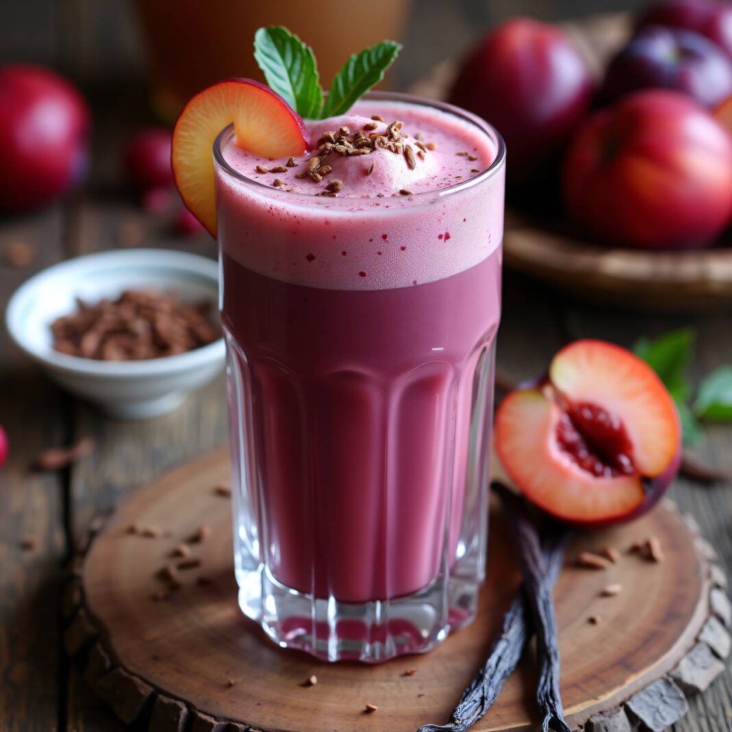 Pflaumen-Vanille-Drink Rezept Pflaumen-Vanille-Drink Rezept