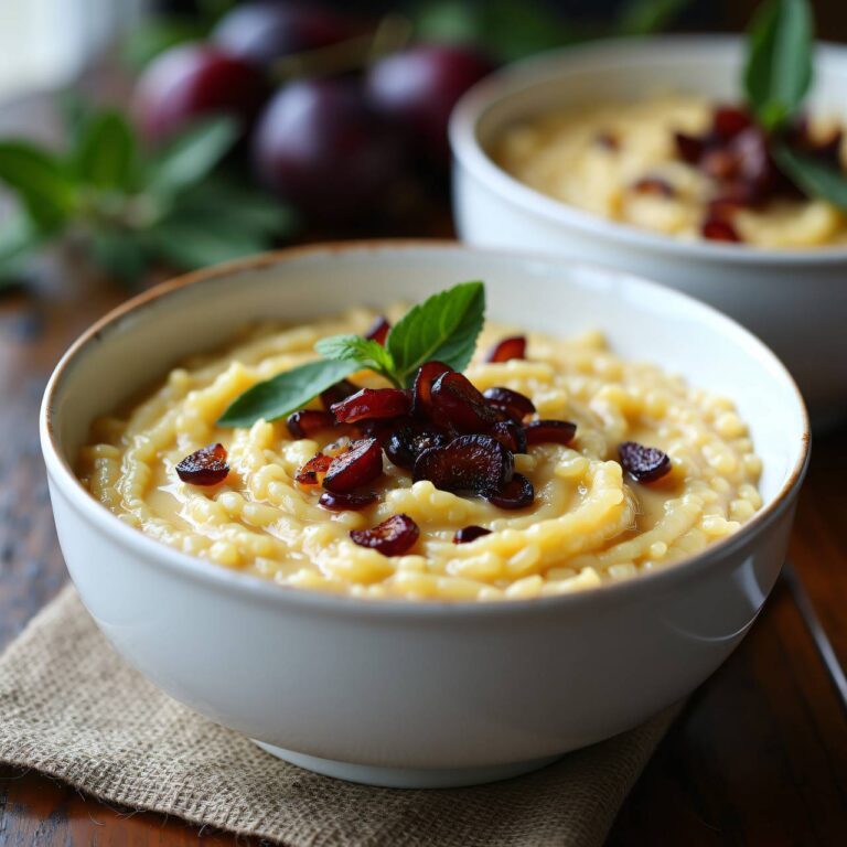 Pflaumiger Milchreis Rezept
