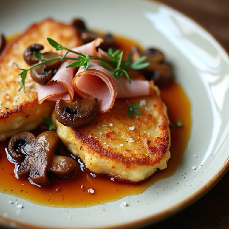 Piccata milanese mit Rindszunge und Garnitur Rezept