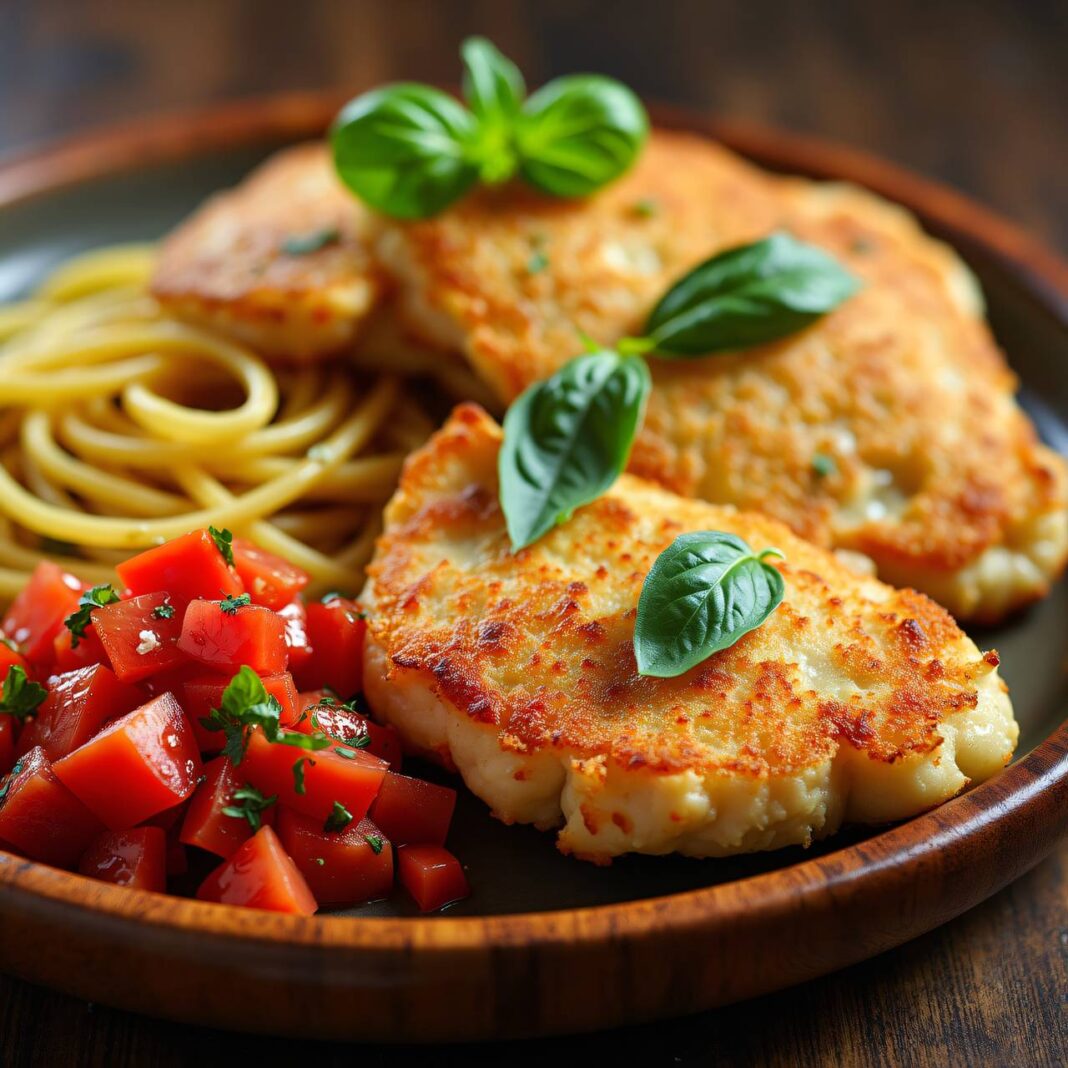 Piccata mit roher Tomatensalsa Rezept Piccata mit roher Tomatensalsa Rezept