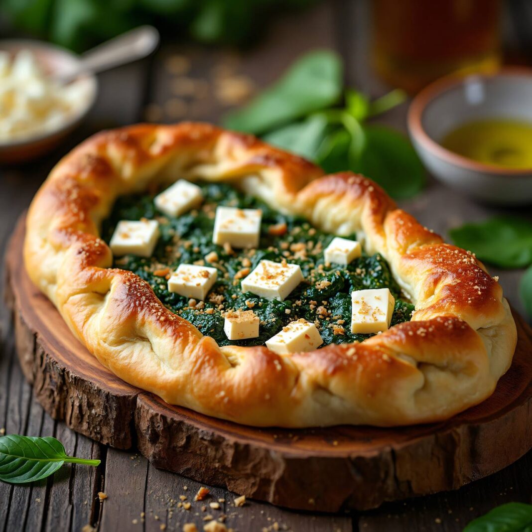 Pide mit Spinat Rezept Pide mit Spinat Rezept