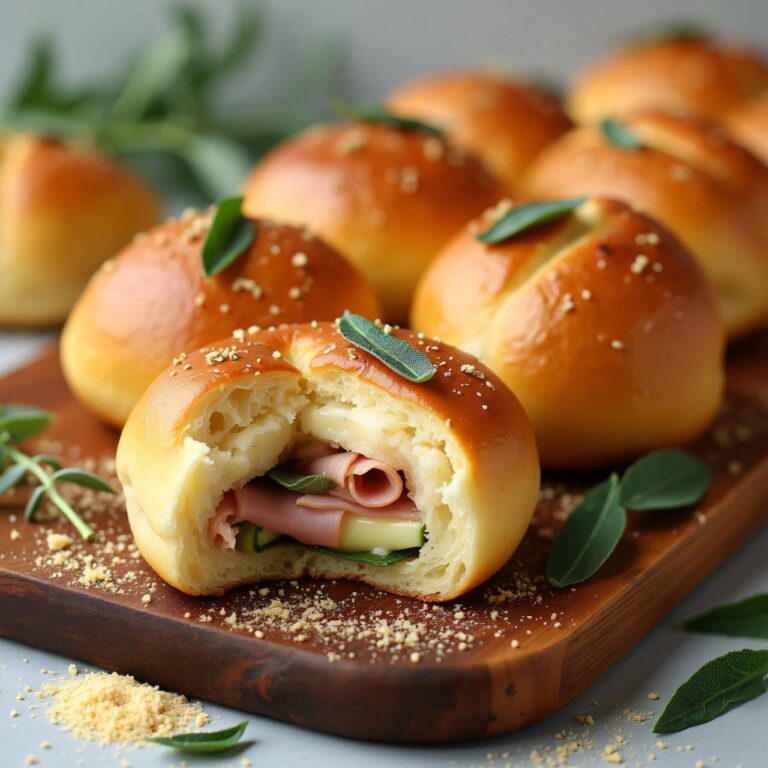 Pikant gefüllte Hefeschnecken Rezept
