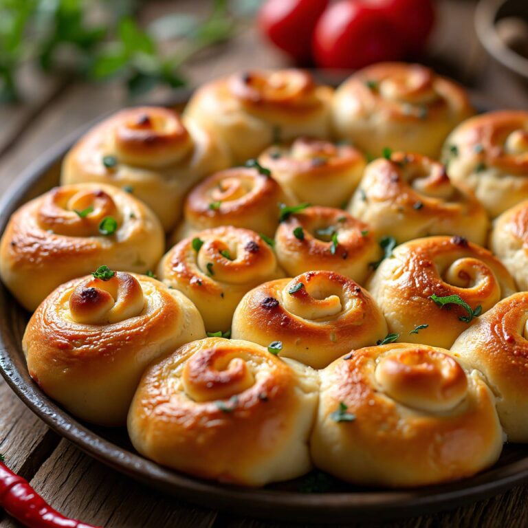 Pikante Hefeteig-Röschen Rezept