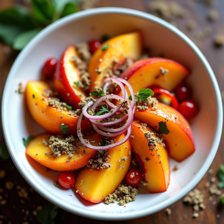 Pikanter Nektarinensalat Rezept