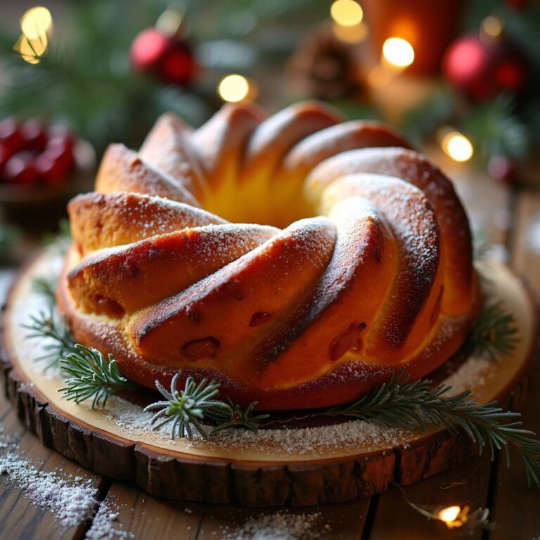 Pikanter Weihnachtsgugelhopf Rezept