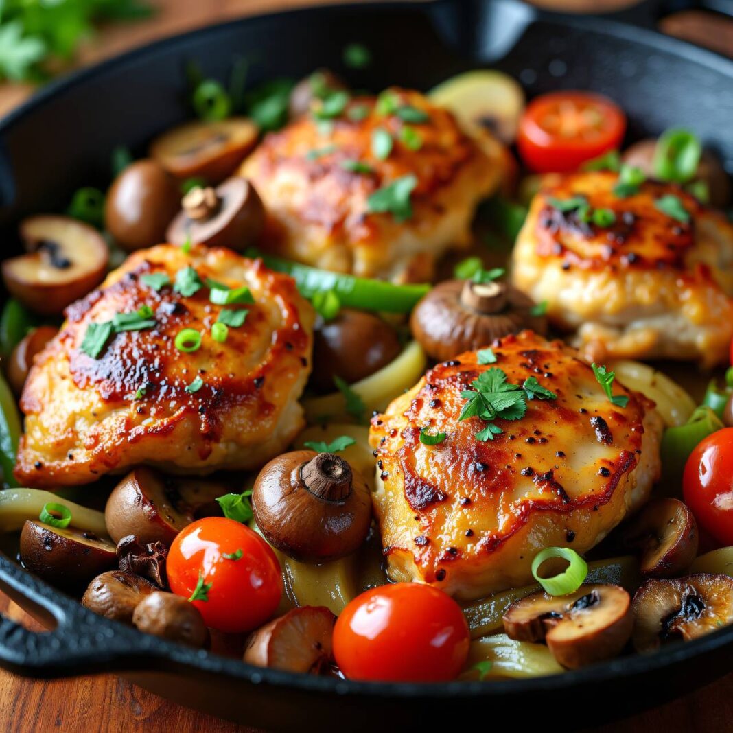Pilz-Hühner-Pfanne Rezept Pilz-Hühner-Pfanne Rezept