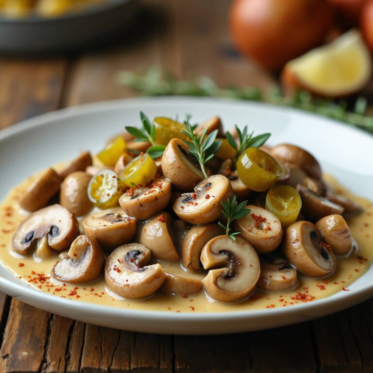 Pilz-Stroganoff Rezept