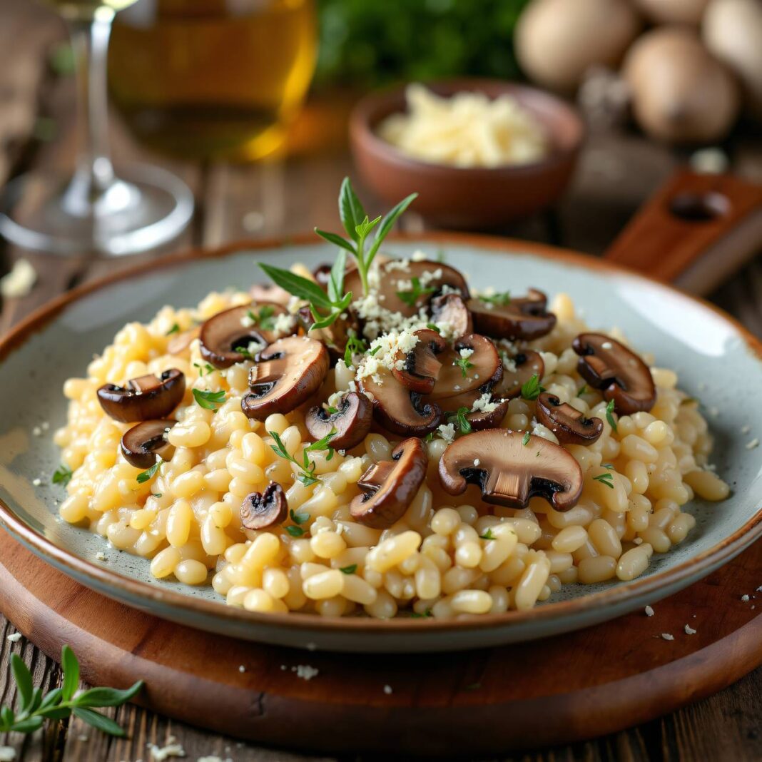 Pilzrisotto (Risotto ai funghi) Rezept Pilzrisotto (Risotto ai funghi) Rezept