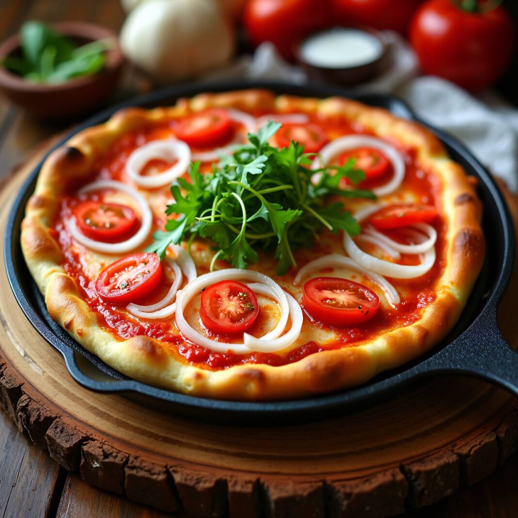 Pinsa im Pfännchen Rezept Pinsa im Pfännchen Rezept