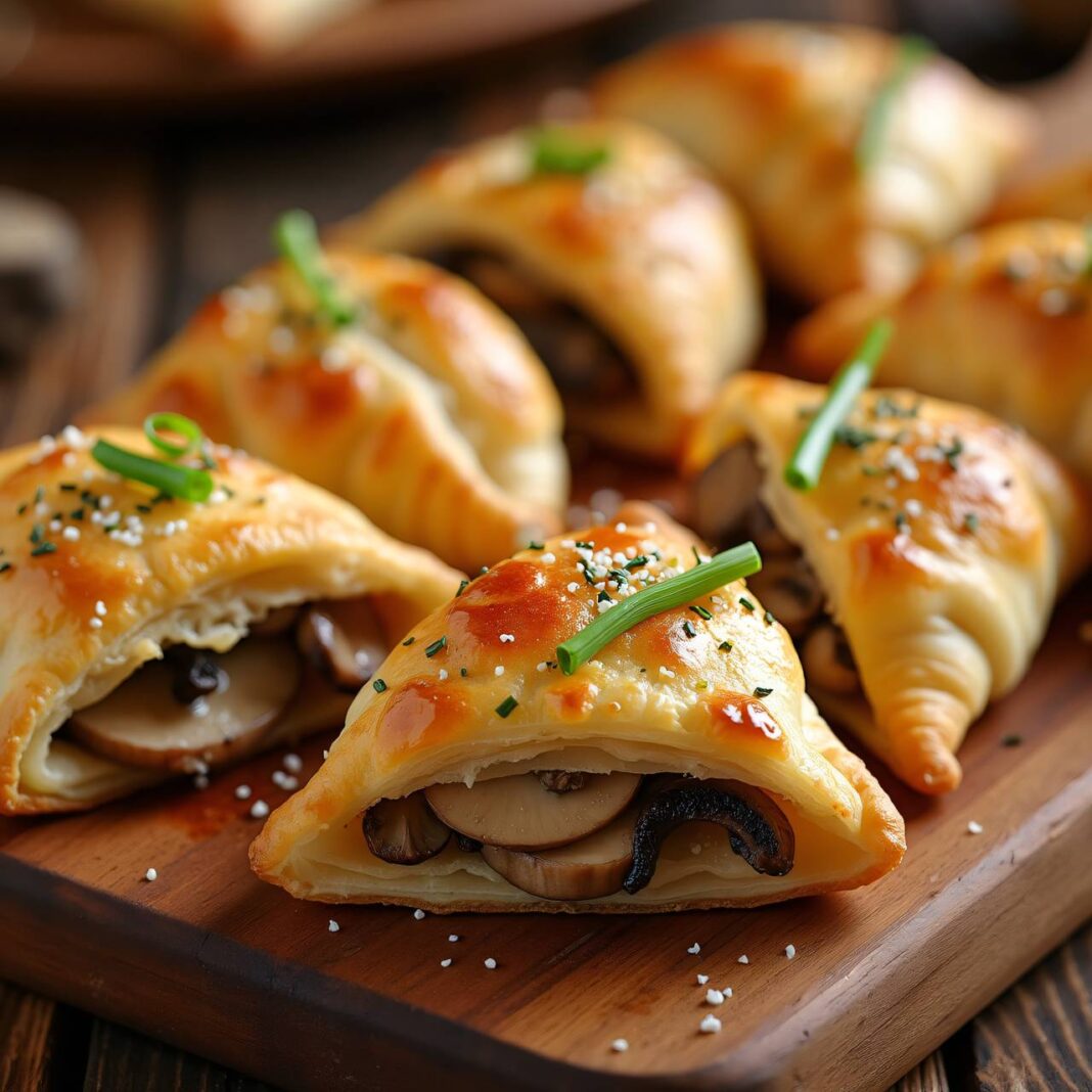 Piroggen mit Pilz-Käse-Füllung Rezept Piroggen mit Pilz-Käse-Füllung Rezept