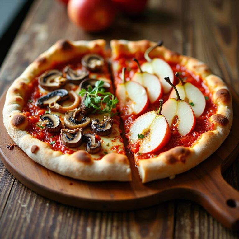 Pizza halb-halb Rezept