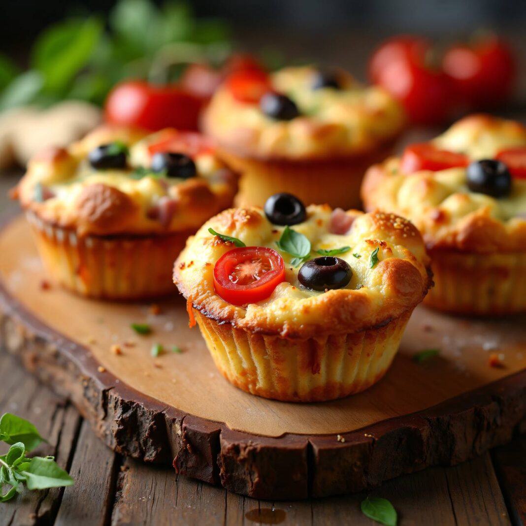Pizza-Muffins Rezept Pizza-Muffins Rezept