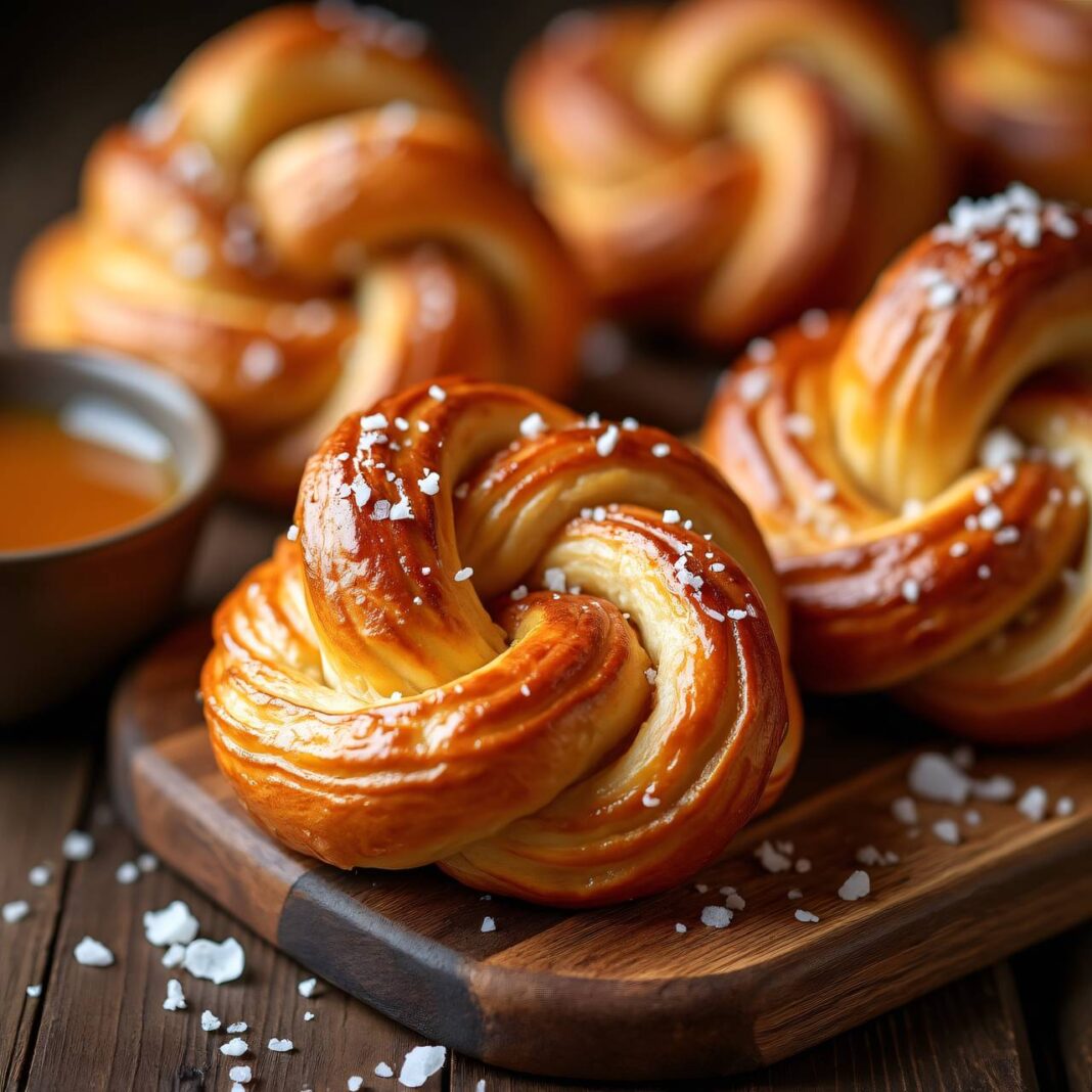 Plunderknoten mit Karamell Rezept Plunderknoten mit Karamell Rezept