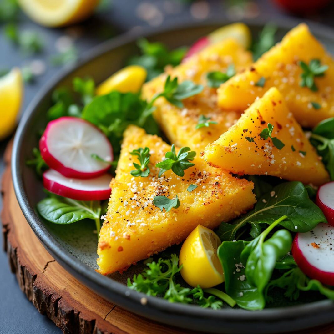Polenta im Käsemantel Rezept Polenta im Käsemantel Rezept