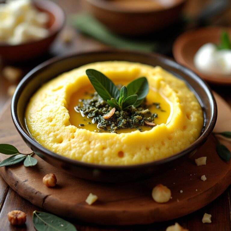 Polenta mit Salbeibutter Rezept