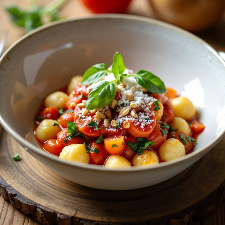 Quark-Gnocchi mit Tomatensauce Rezept