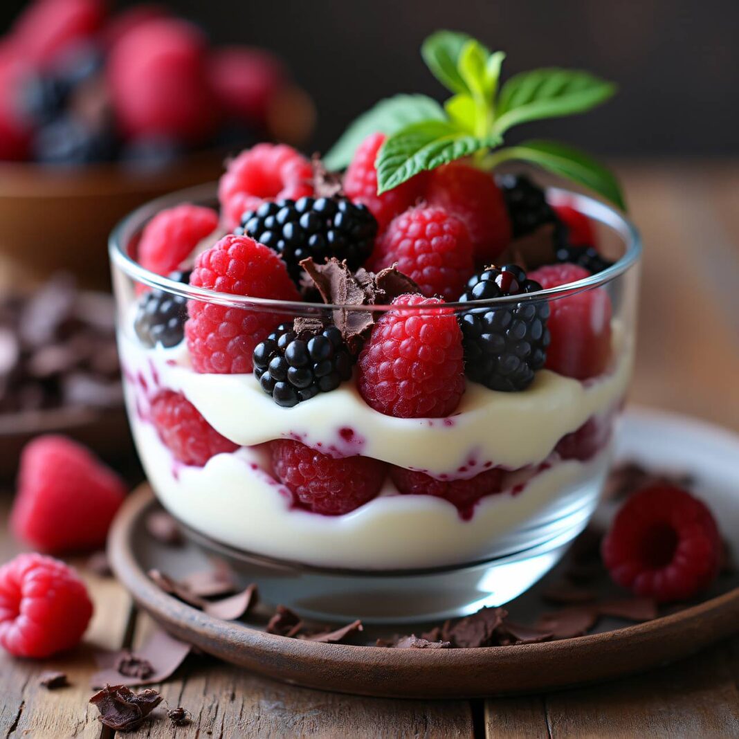 Quark-Götterspeise mit Beeren Rezept Quark-Götterspeise mit Beeren Rezept